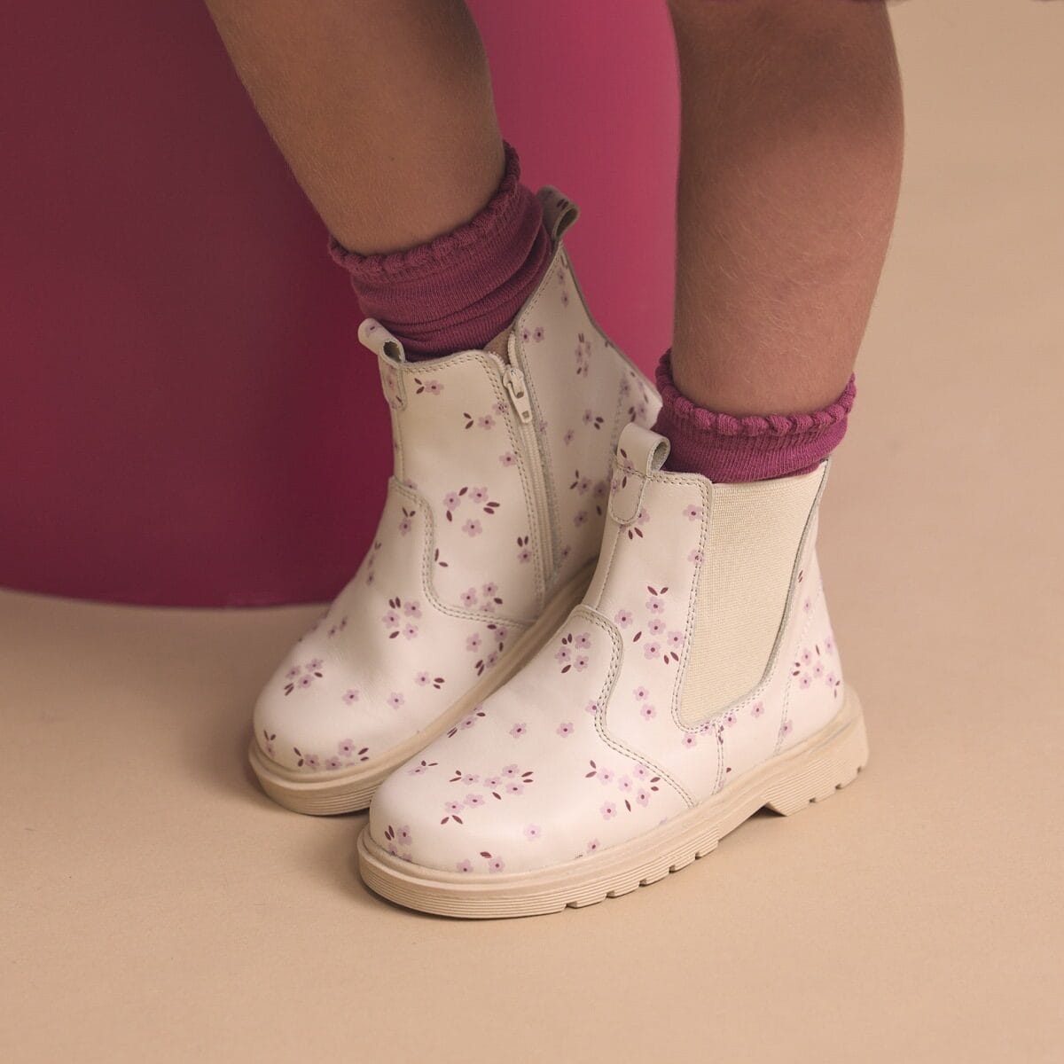 Pretty Brave Hudson Winter Bloom Boot for girls, stylish winter shoes with floral design and cozy lining.