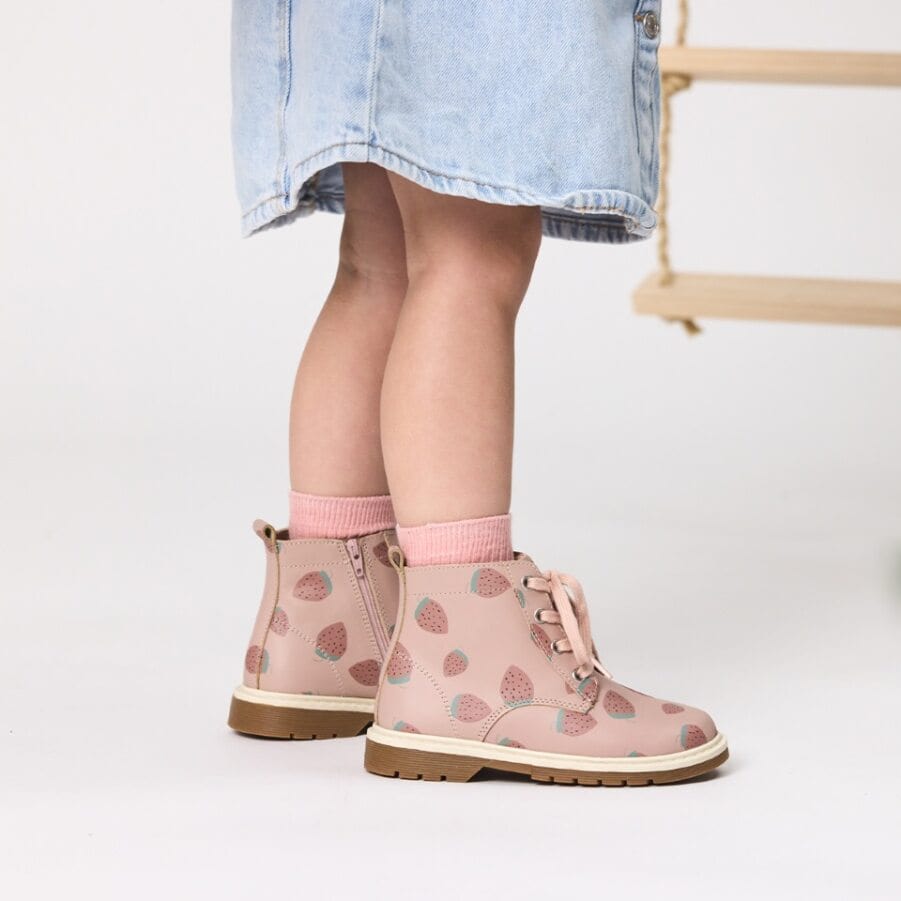 Pretty Brave Girls Shoes London Boot in Strawberry Fields