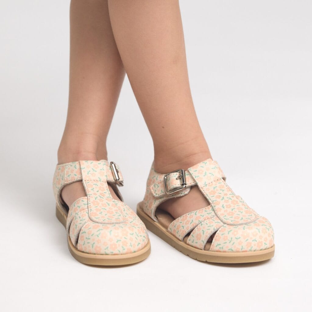 Pretty Brave Girls Shoes Maggie Peach Meadow Sandal