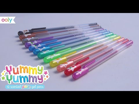 Yummy Yummy Scented Glitter Gel Pen Set, Cool Pen Set, Fruit Scented Pen,  Glitter Pen, Gift for Girll