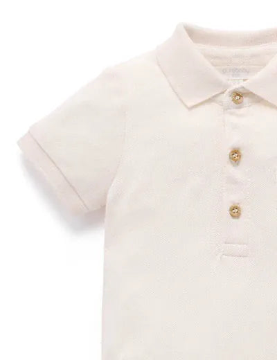 Purebaby Boys Onesie Polo Bodysuit