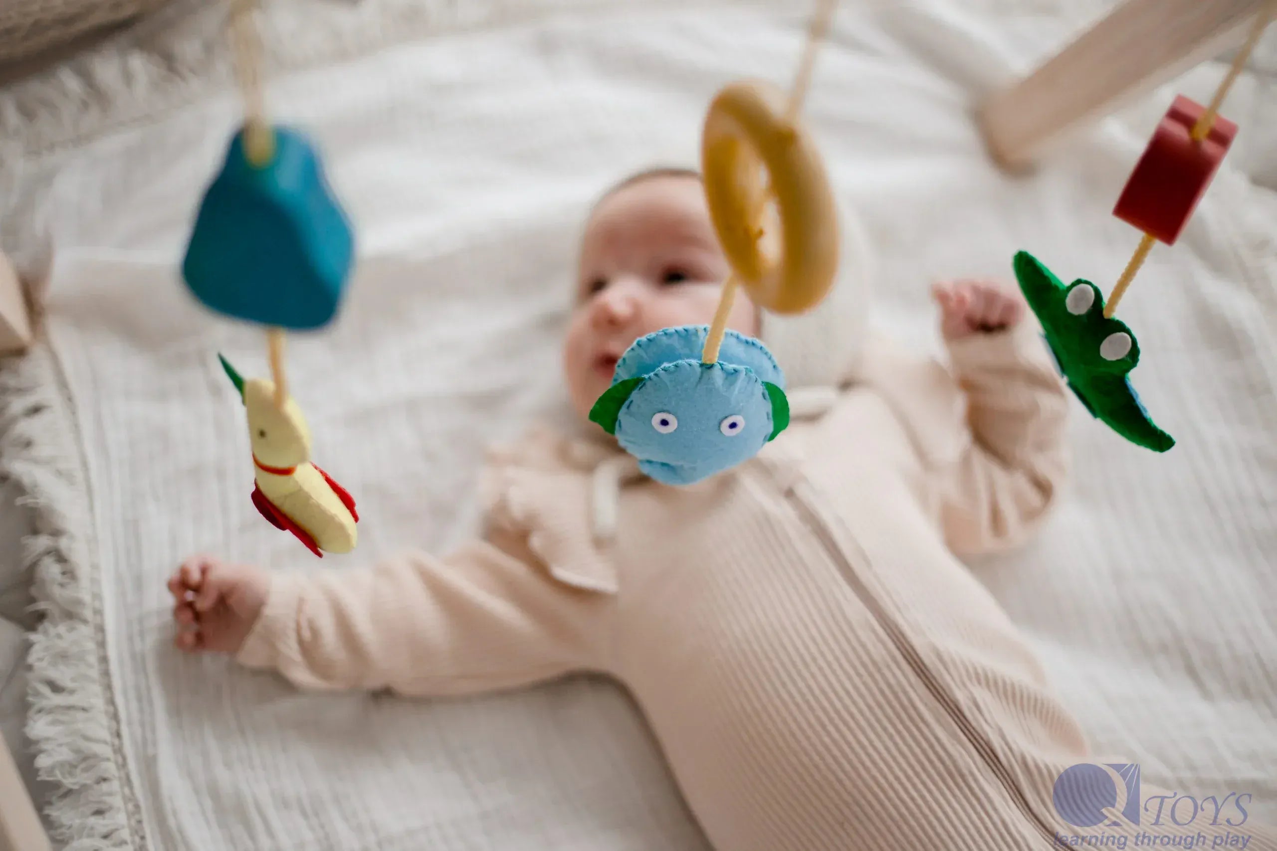 Q Toys Toys Wooden Baby Gym