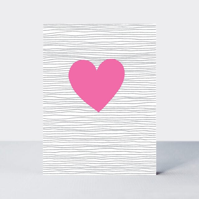 Red Heart Note Card Heart Note Card