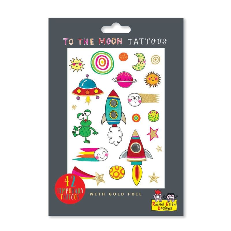 Rachel Ellen Toys To The Moon - Temporary Tattoo