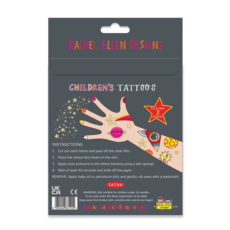 Rachel Ellen Toys To The Moon - Temporary Tattoo