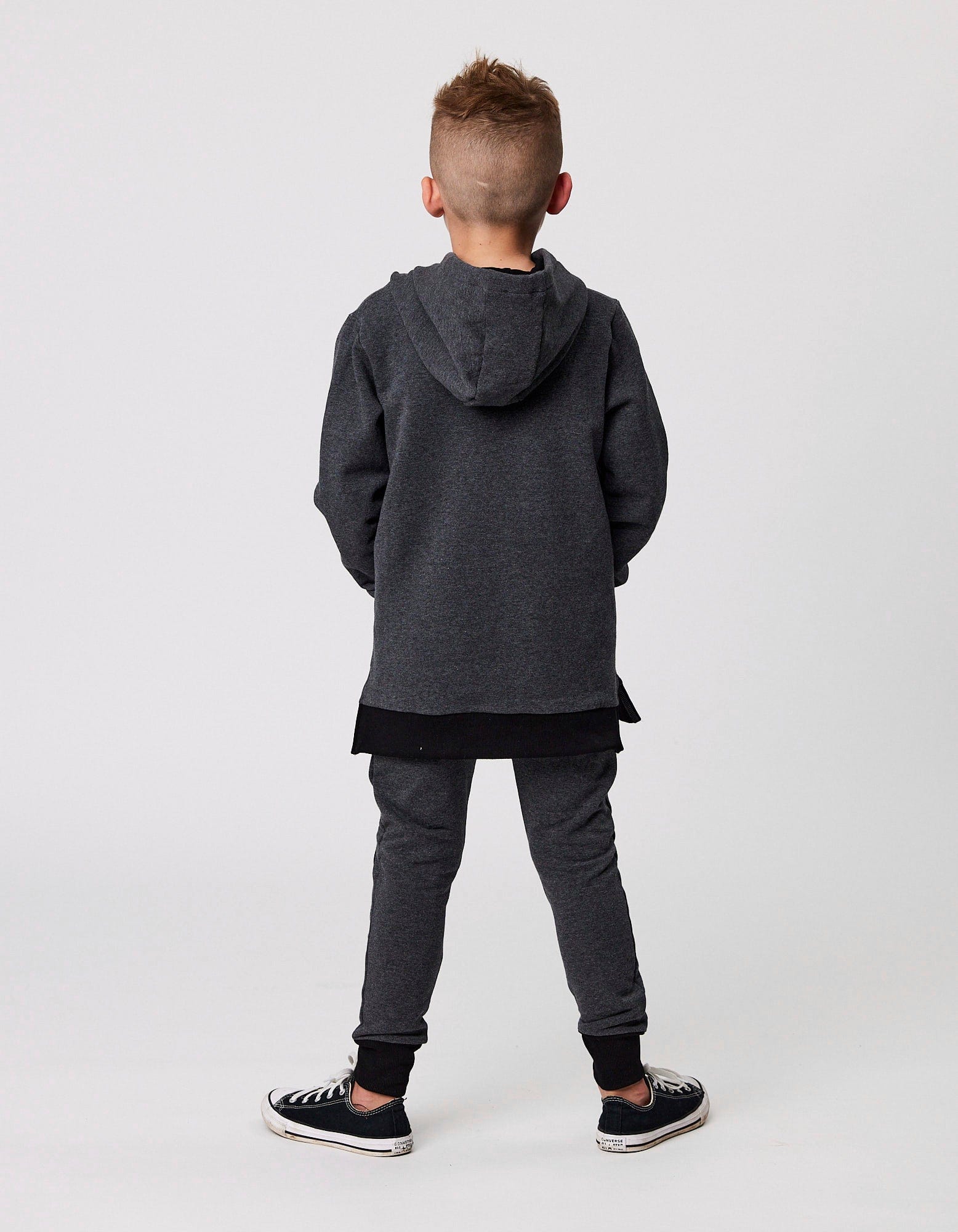 Rad Tribe Unisex Jumper Tribe Hood In Charcoal