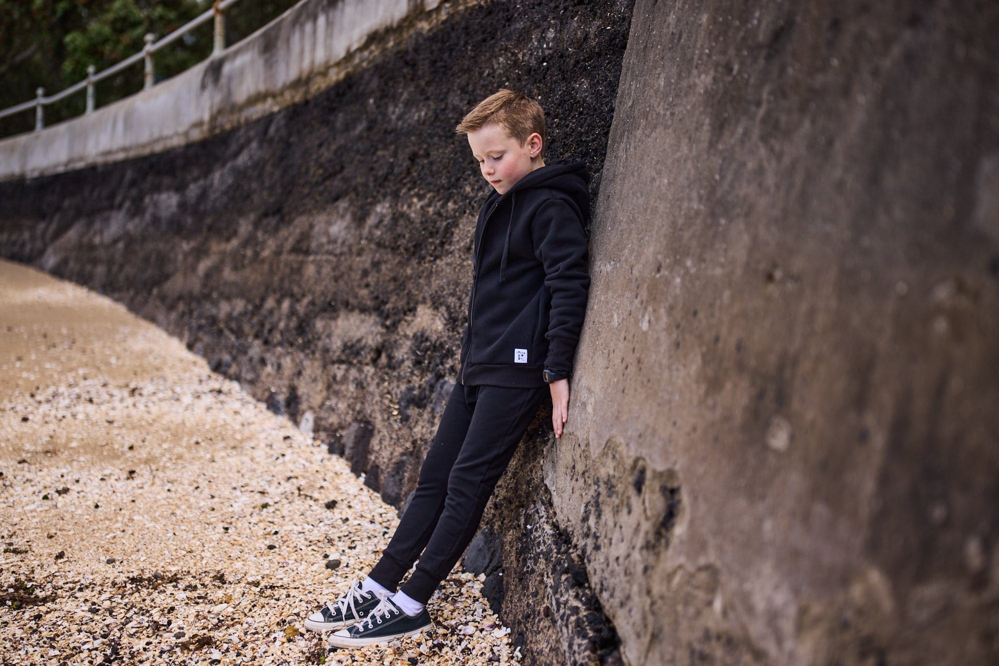 Rad Tribe Unisex Jumper Tribe Zip Hood in Black