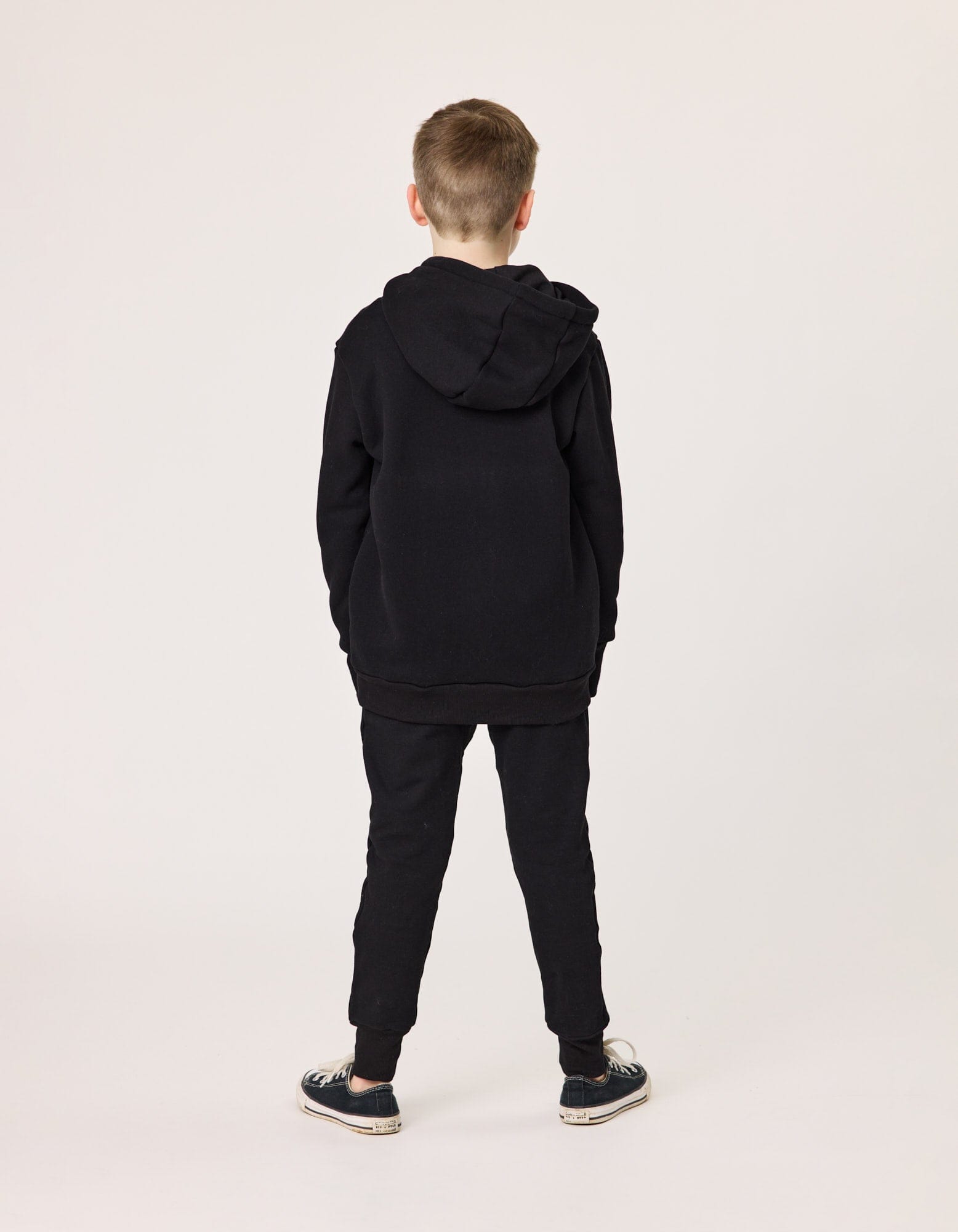 Rad Tribe Unisex Jumper Tribe Zip Hood in Black