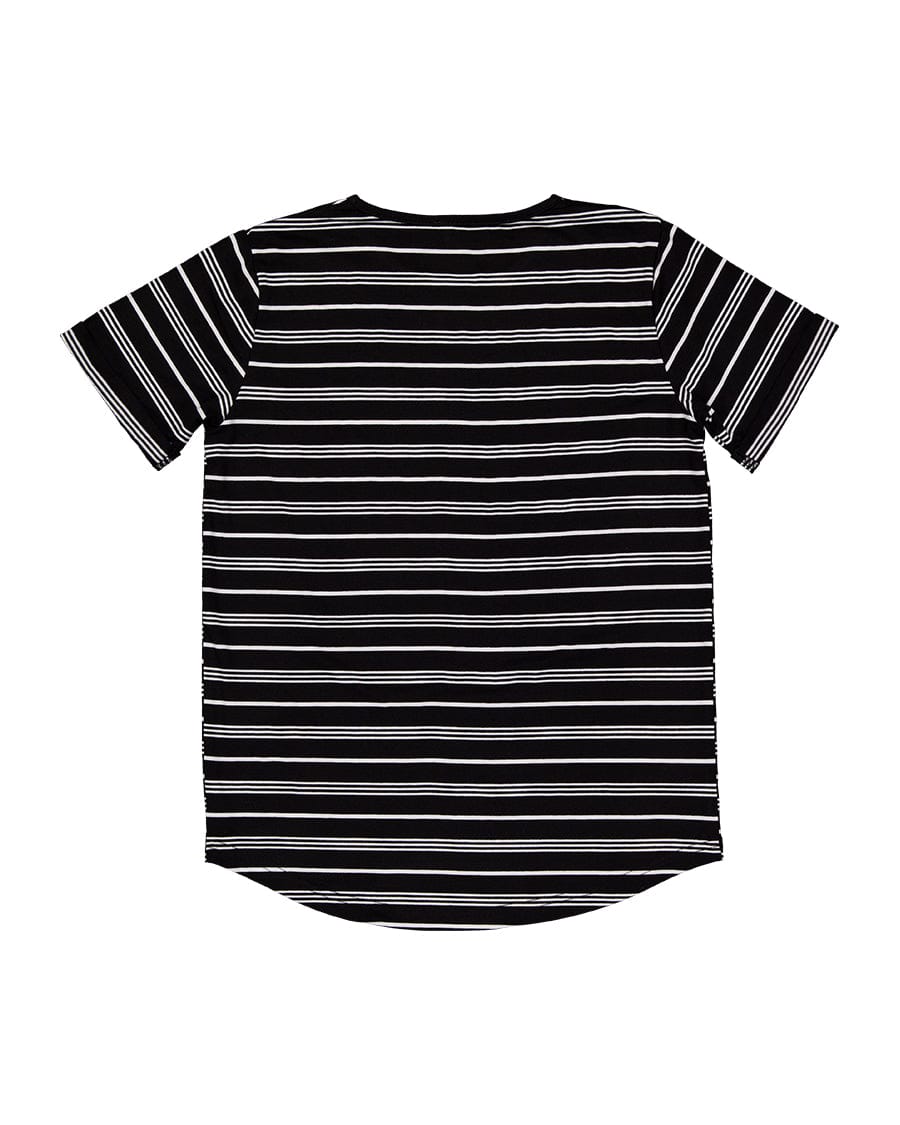 Rad Tribe Unisex Tee Rad Tribe Tee in Black and White Stripe
