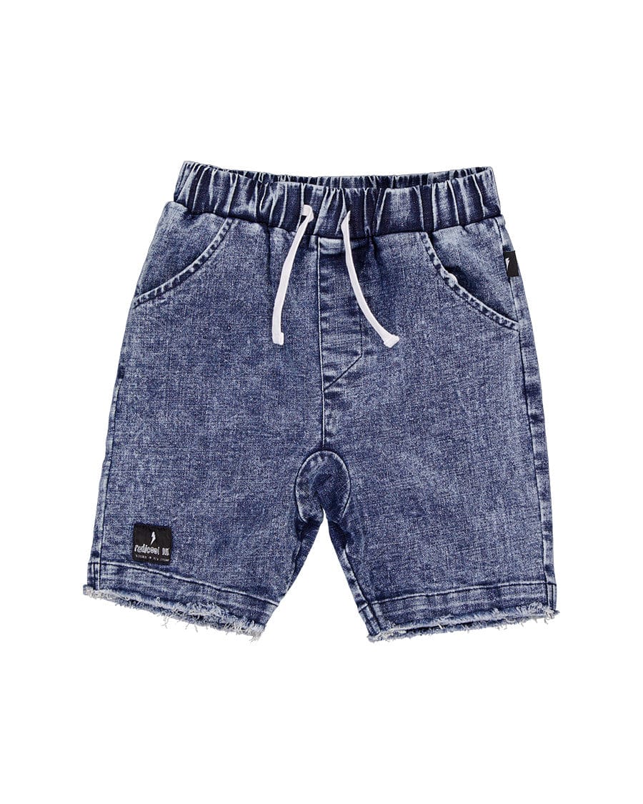 Radicool Dude Boys Bottoms 3Y Acid Wash Blue Denim Short