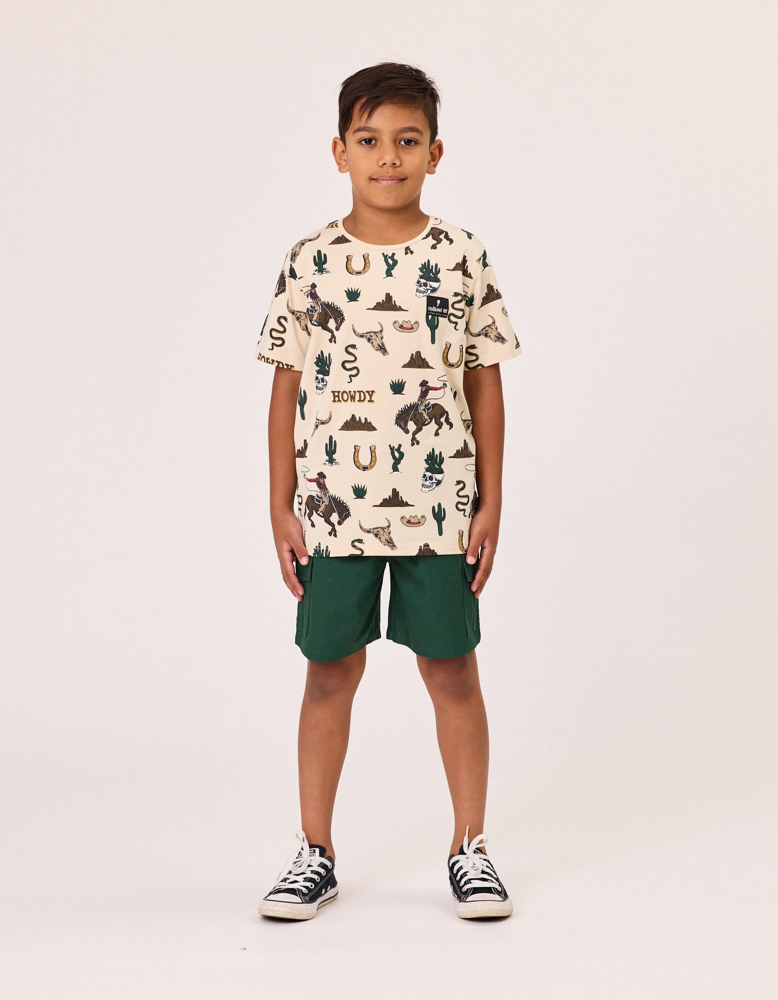 Radicool Dude Boys Bottoms 3Y Skater Cargo Short in Green