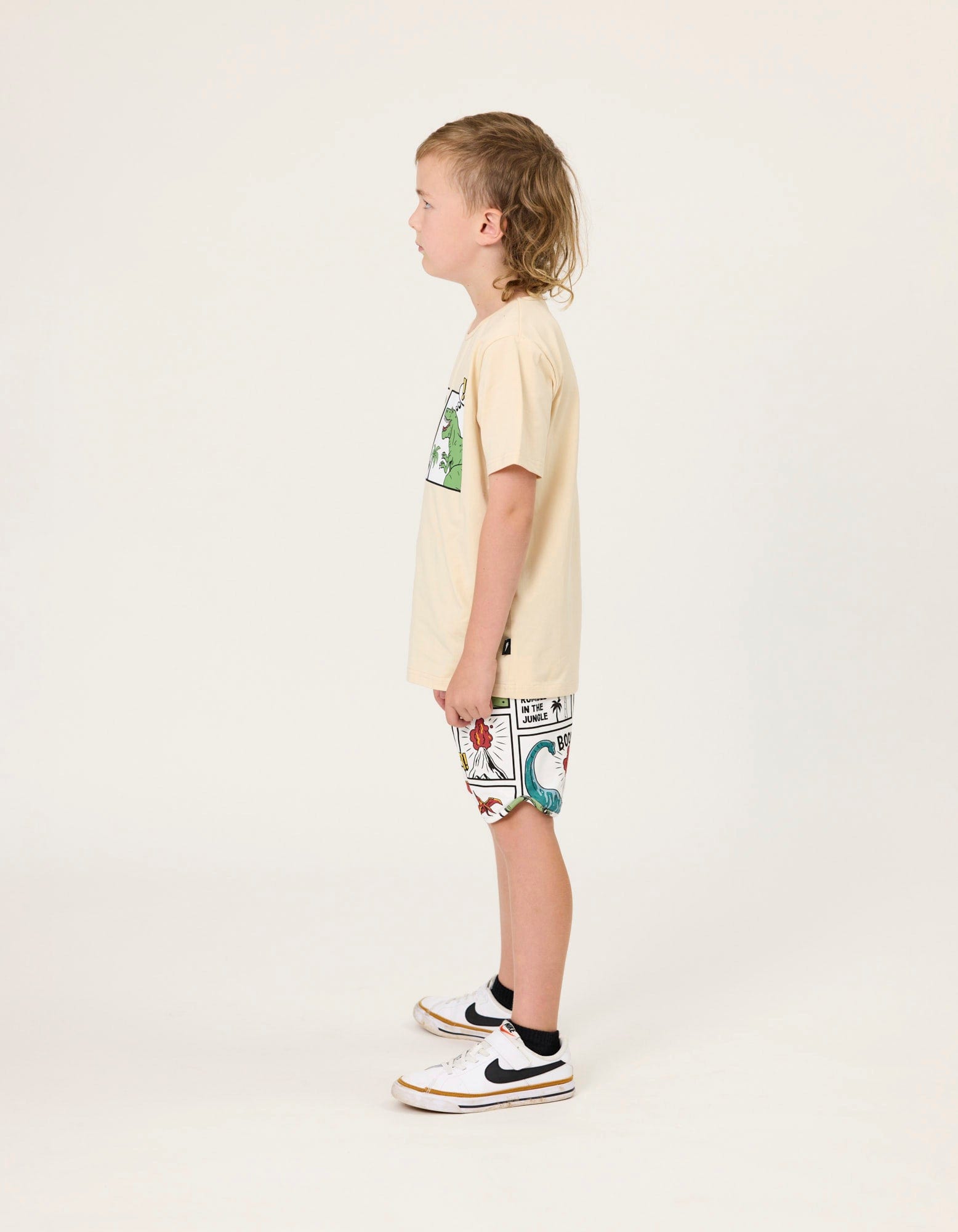 Radicool Dude Boys Bottoms Comic Dino Short