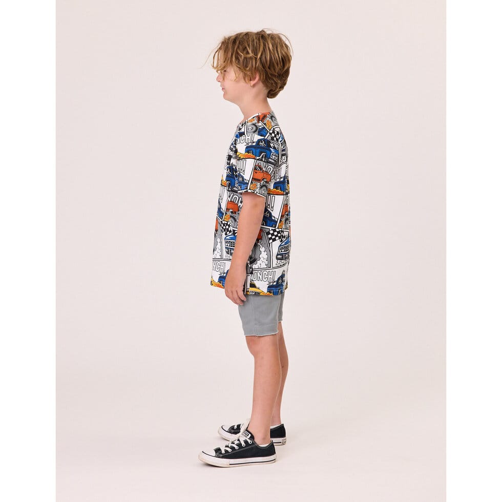 Radicool Dude Boys Bottoms Gunmetal Denim Short