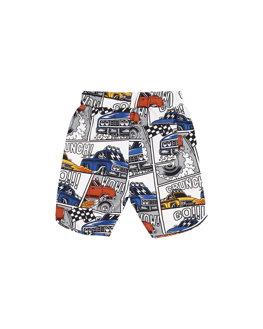 Radicool Dude Boys Bottoms Monster Trucks Short
