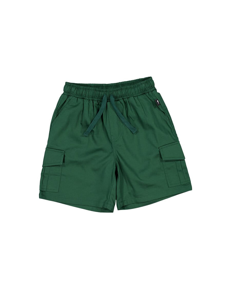 Radicool Dude Boys Bottoms Skater Cargo Short in Green