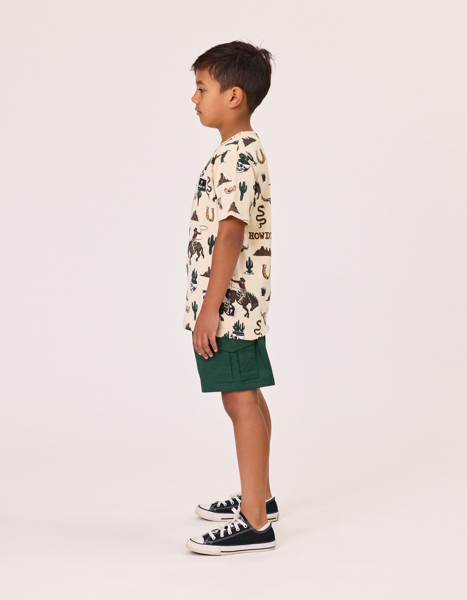 Radicool Dude Boys Bottoms Skater Cargo Short in Green