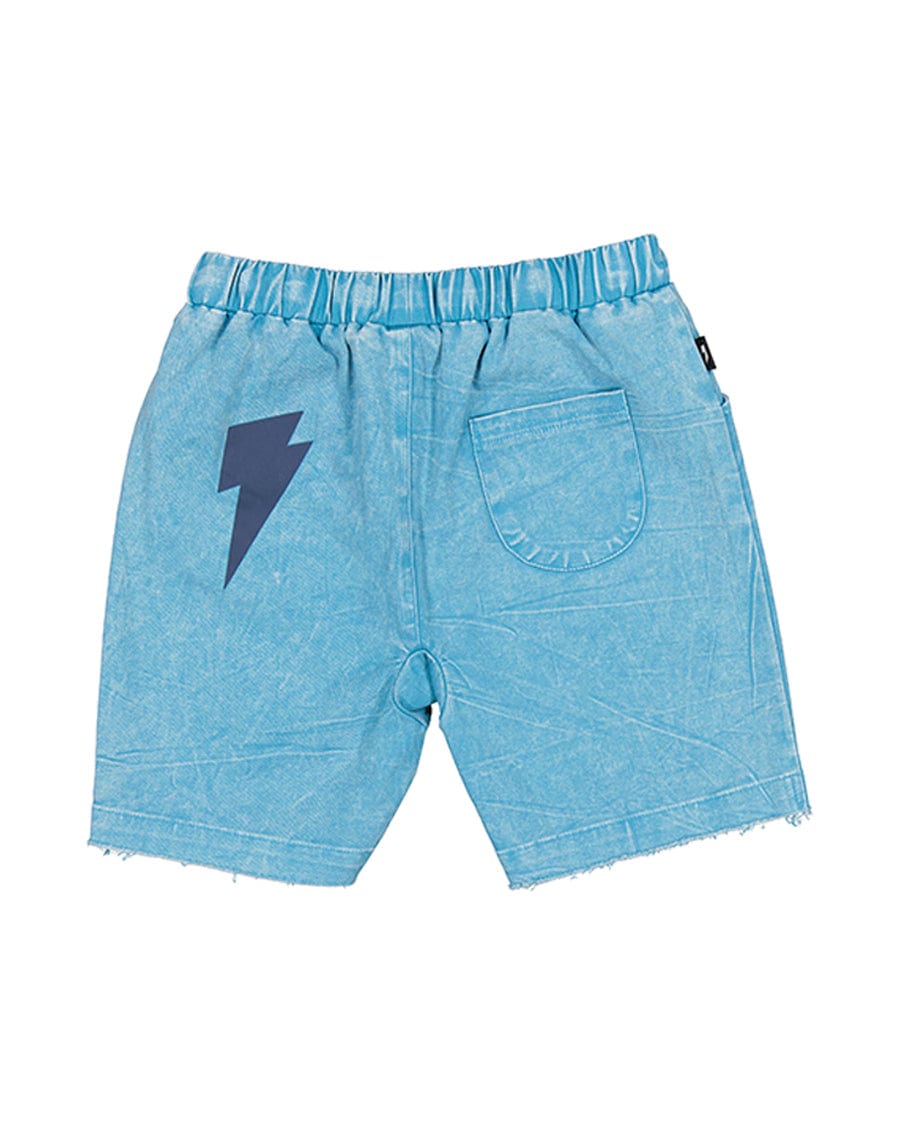 Radicool Dude Boys Bottoms Tropical Blue Denim Short