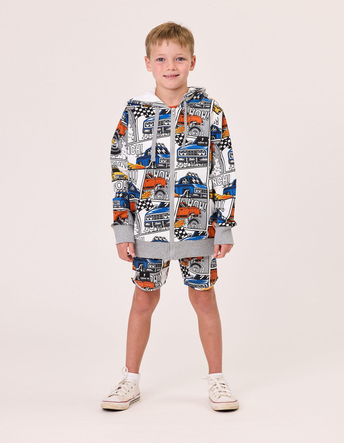Radicool Dude Boys Jumper Monster Trucks Zip Hood