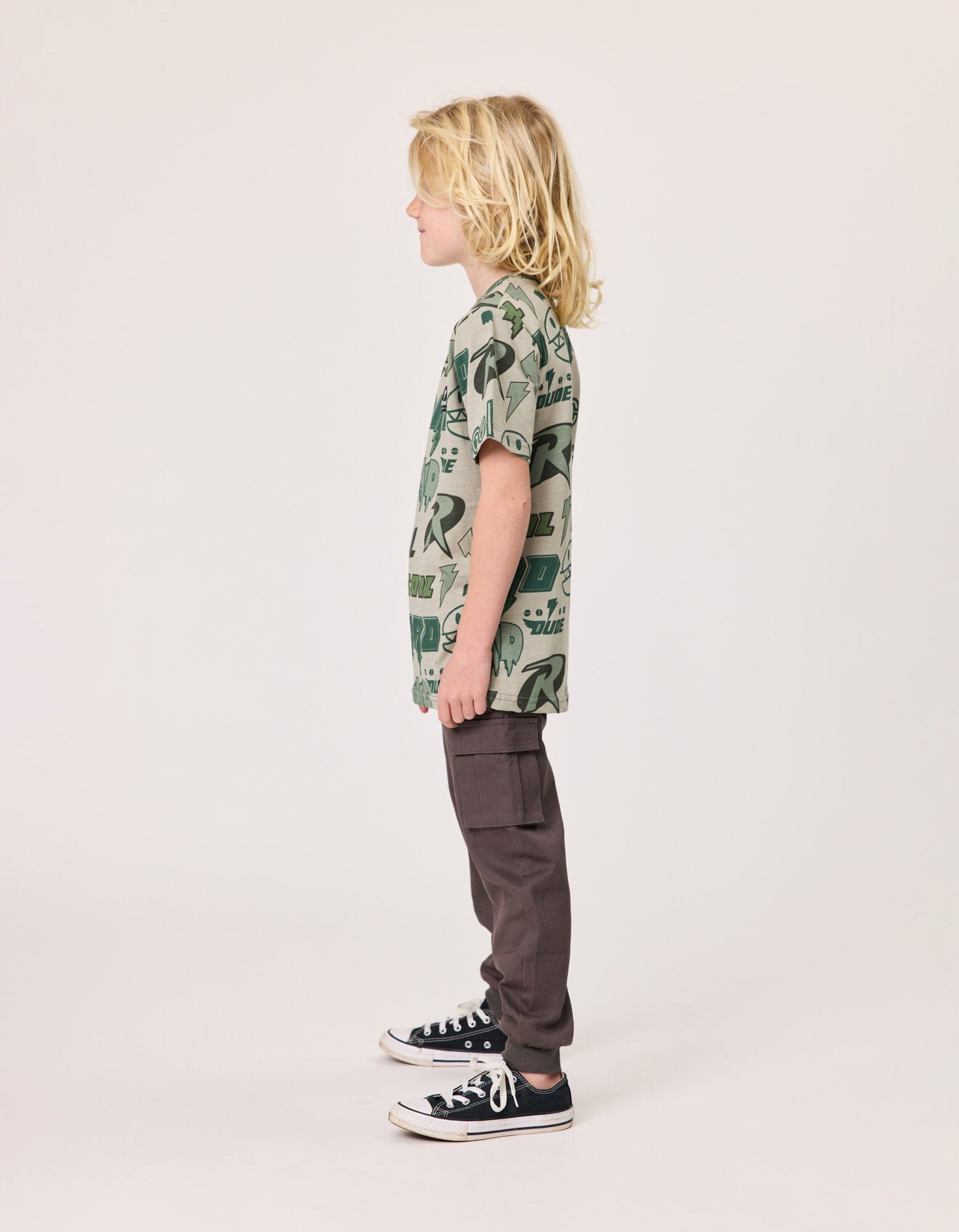 Radicool Dude Boys Pant Cargo Pant in Charcoal