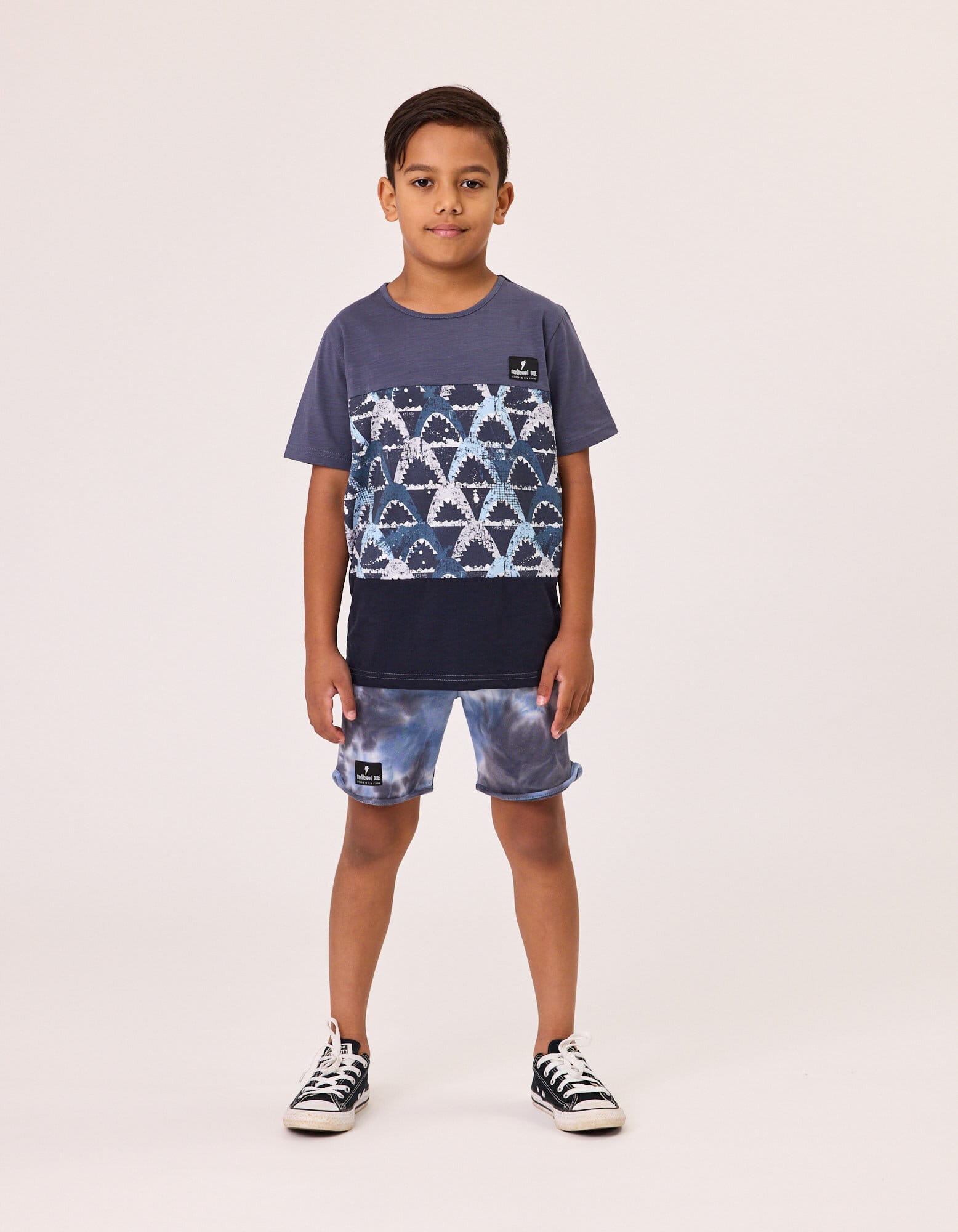 Radicool Dude Boys Tops 3Y Sharks Panel Tee