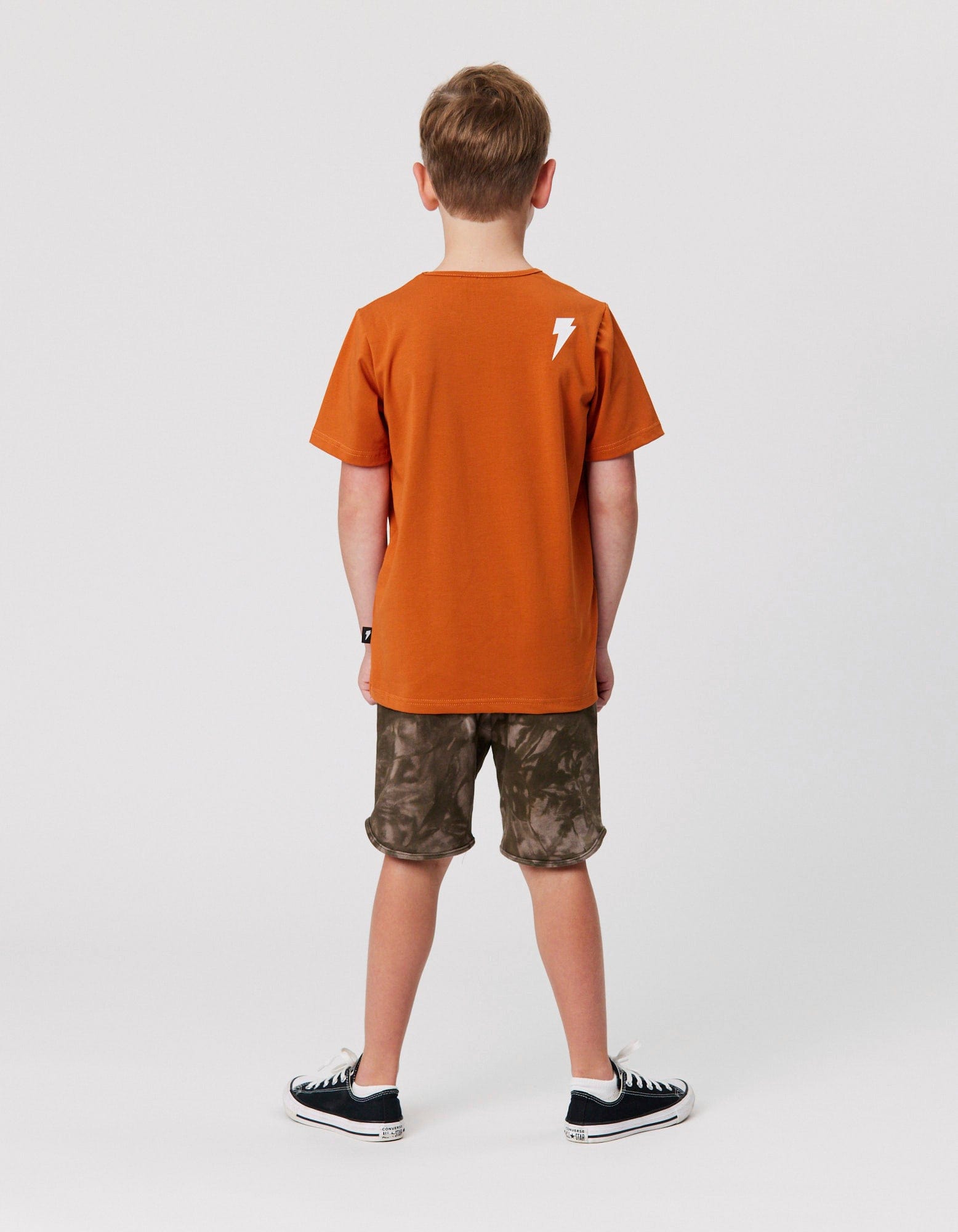 Radicool Dude Boys Tops Bolt Leopard Tee in Rust