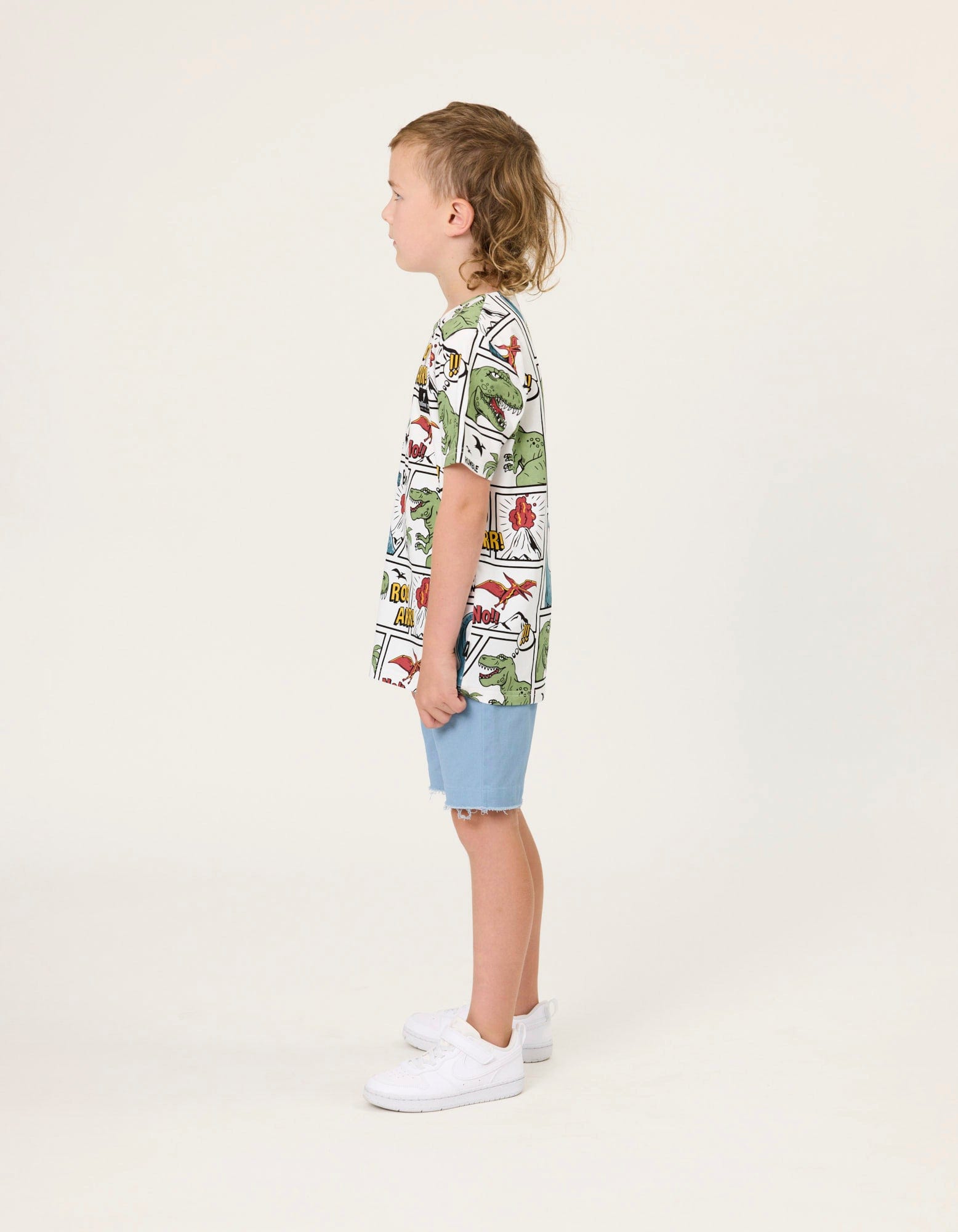 Radicool Dude Boys Tops Comic Dino Tee