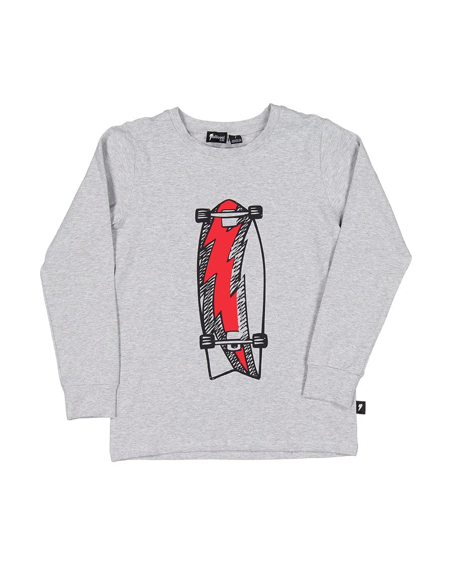 Radicool Dude Boys Tops Flaming Board LS Tee