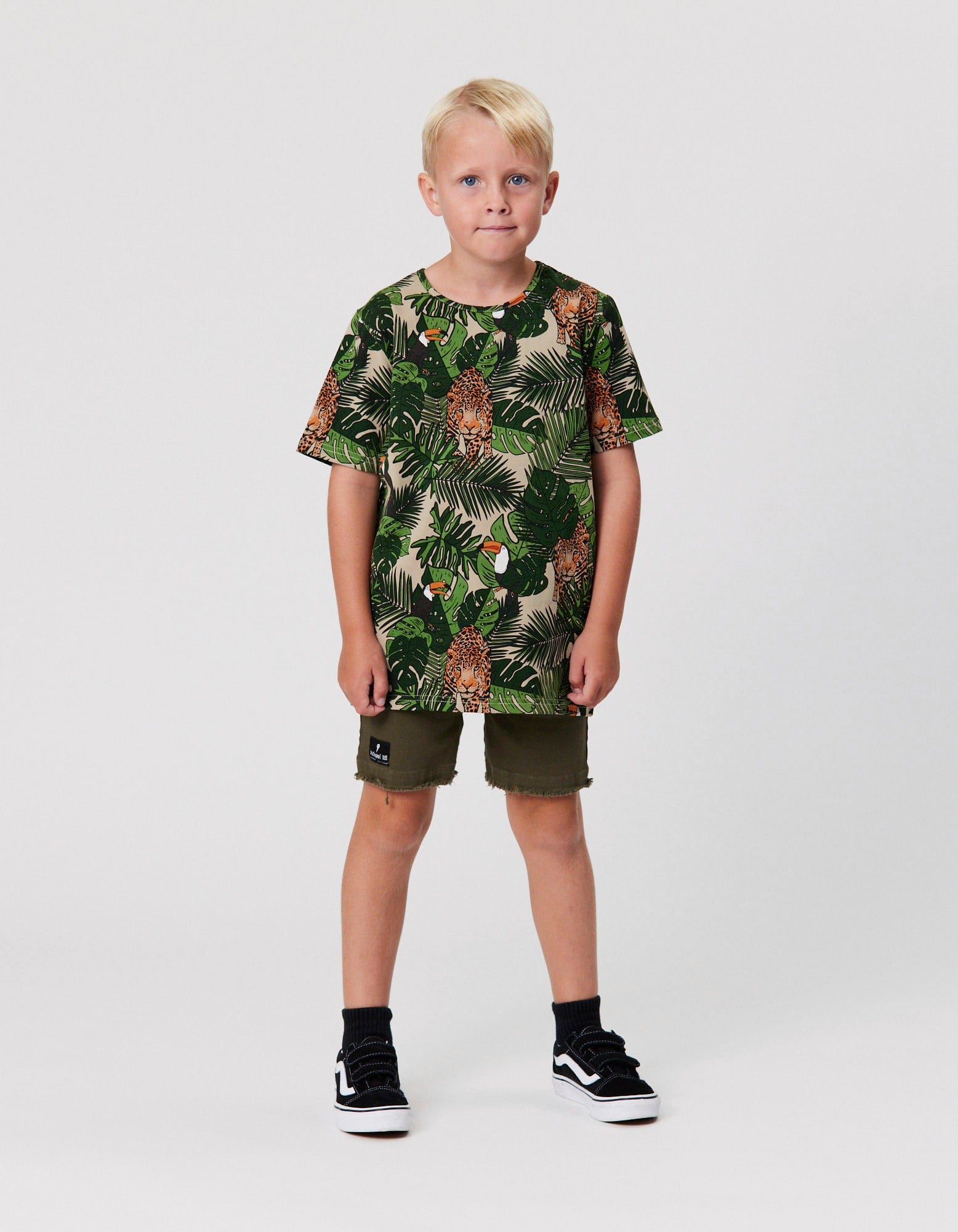 Radicool Dude Boys Tops Jungle Leopard Tee