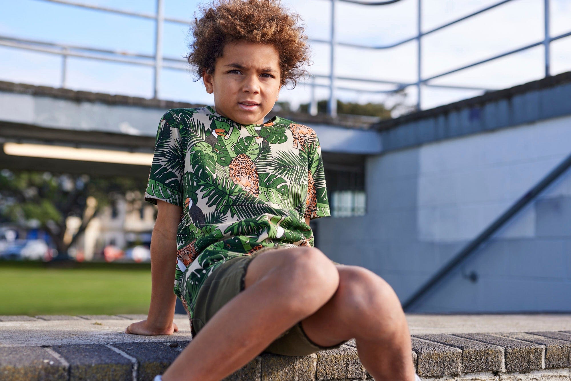 Radicool Dude Boys Tops Jungle Leopard Tee