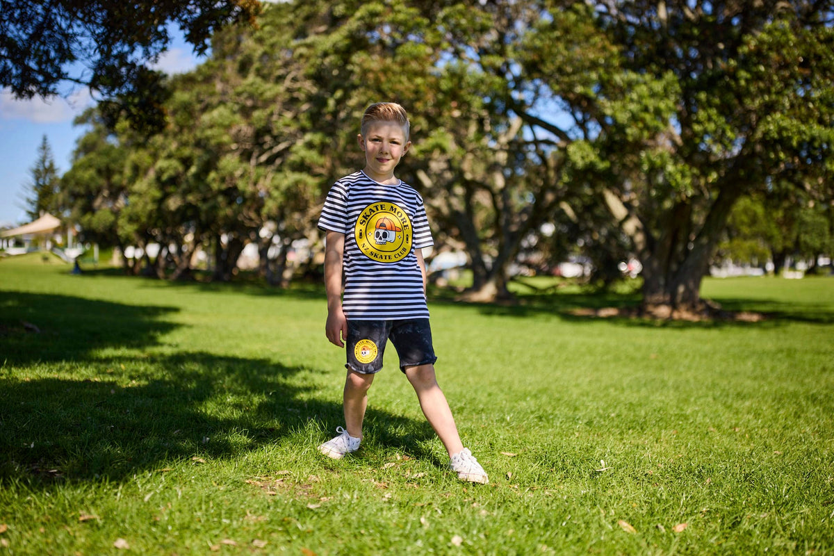 Radicool Dude Boys Tops Skate Club Stripe Tee