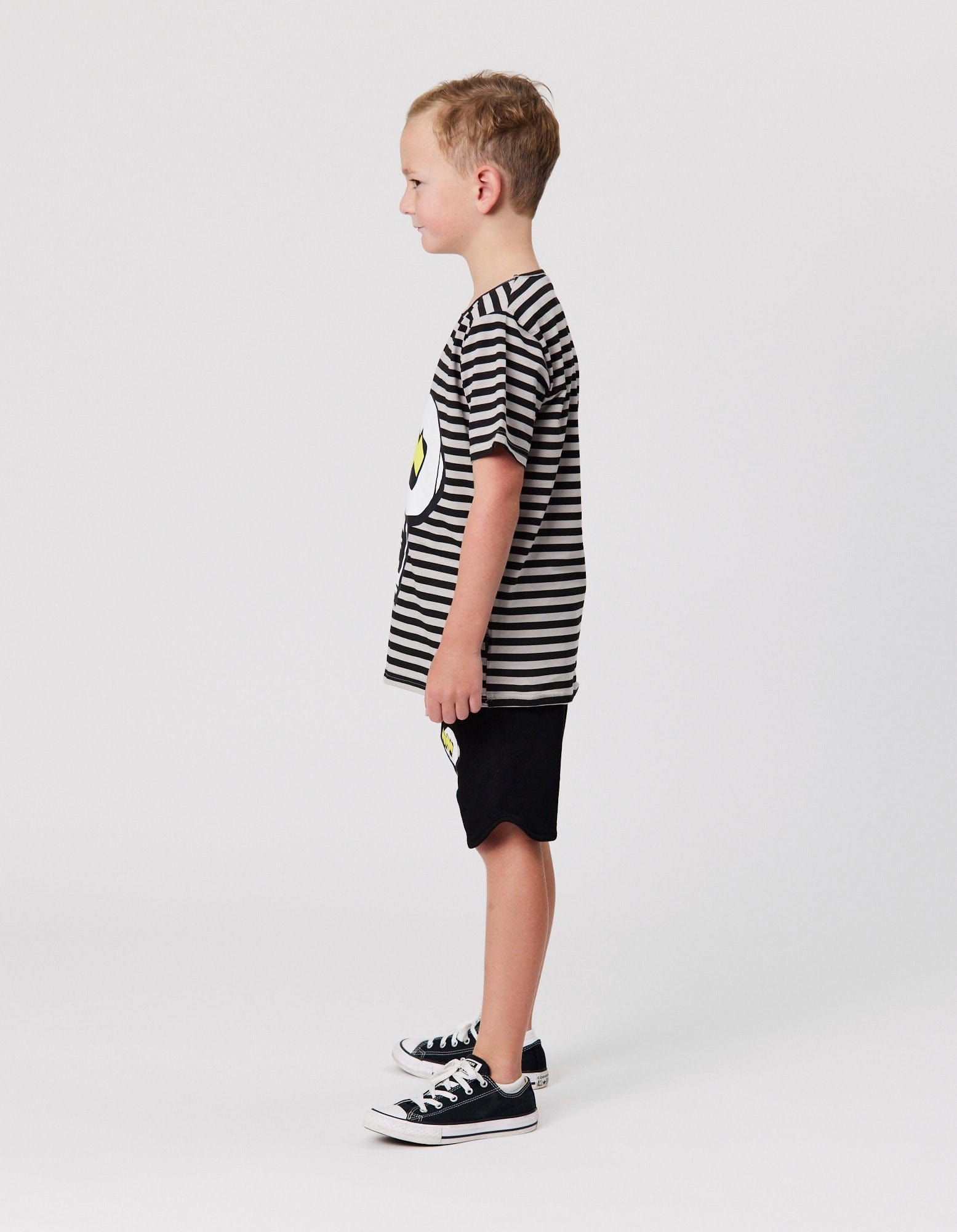 Radicool Dude Boys Tops Skull Stripe Tee