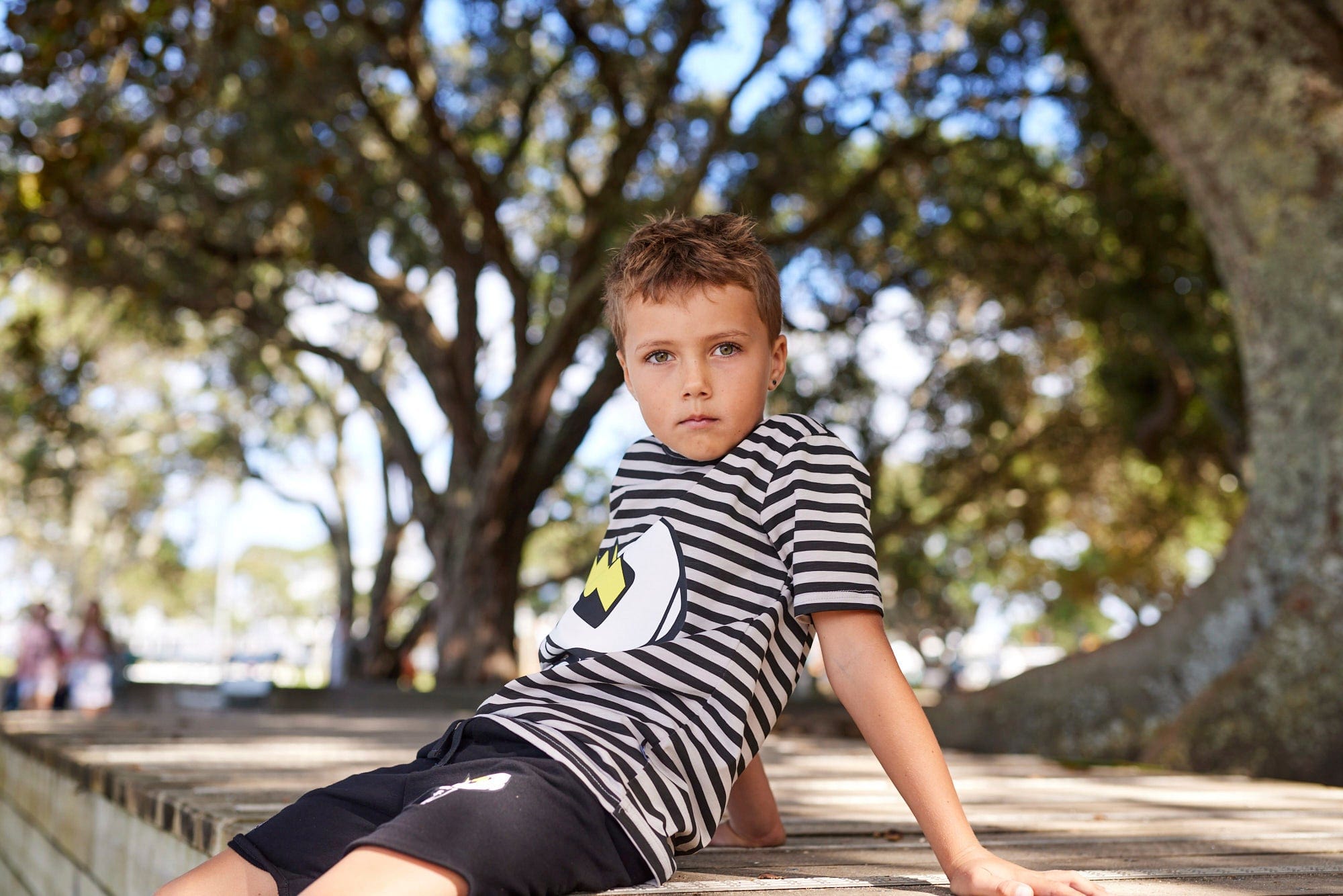 Radicool Dude Boys Tops Skull Stripe Tee