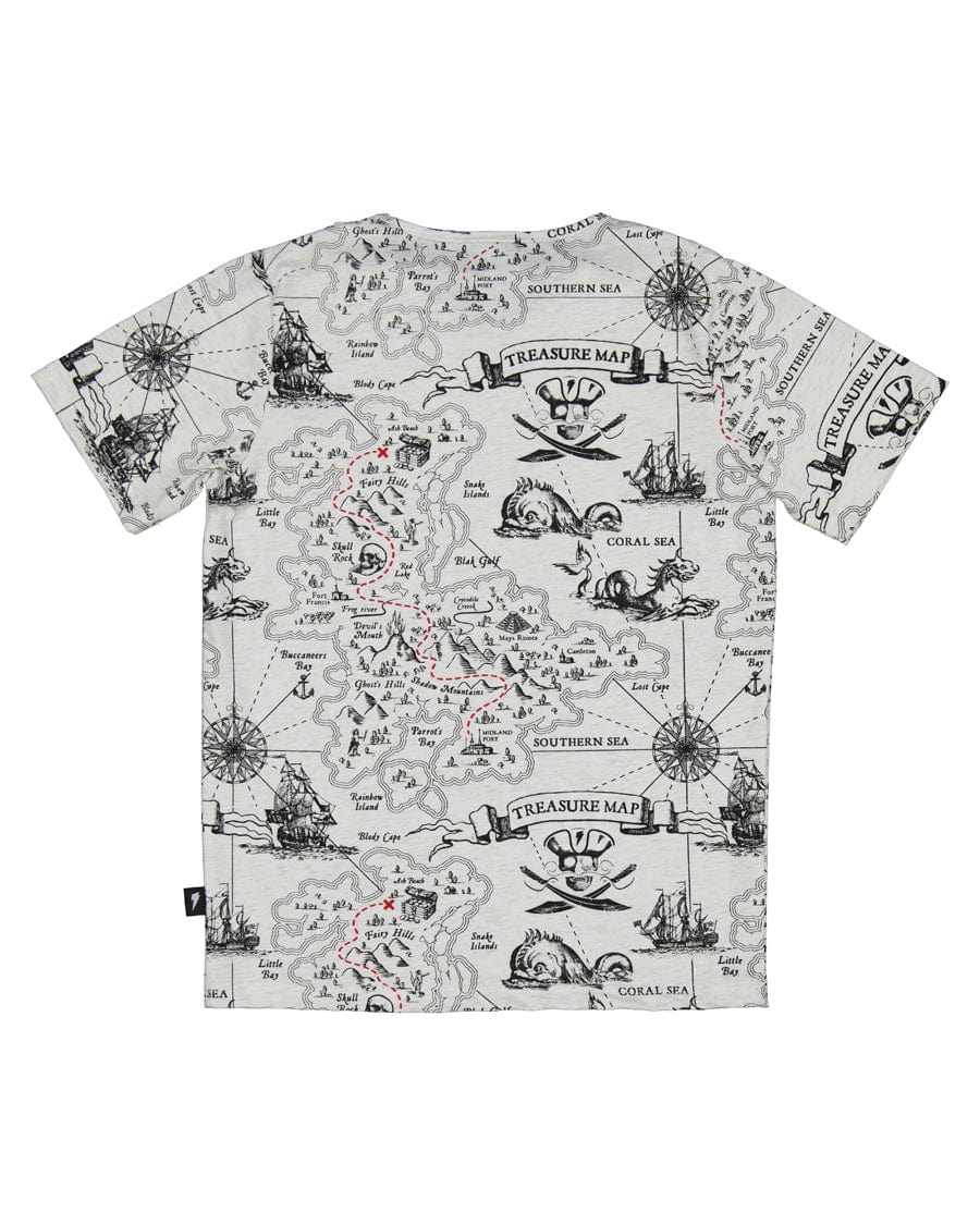 Radicool Dude Boys Tops Treasure Map Tee