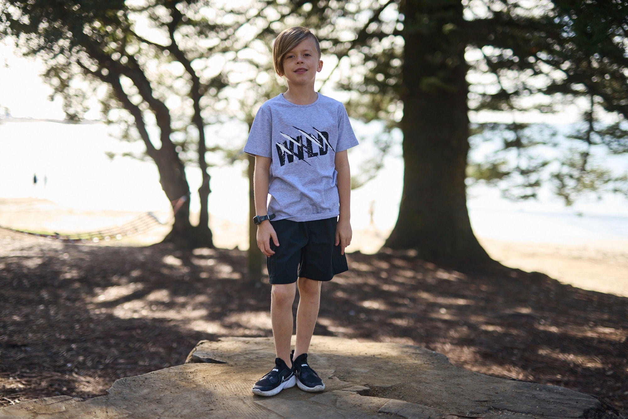 Radicool Dude Boys Tops Wild Tee in Grey Marl