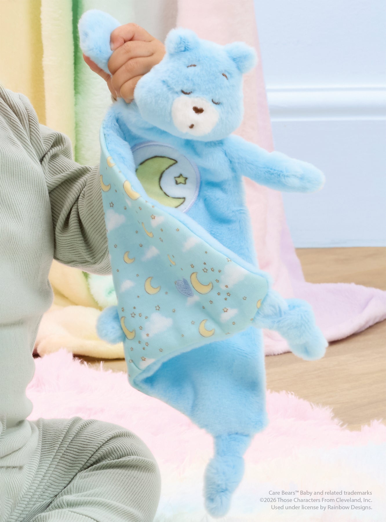 Rainbow Designs Toys Comforter Care Bears Comfort Blanket - Bedtime Bear