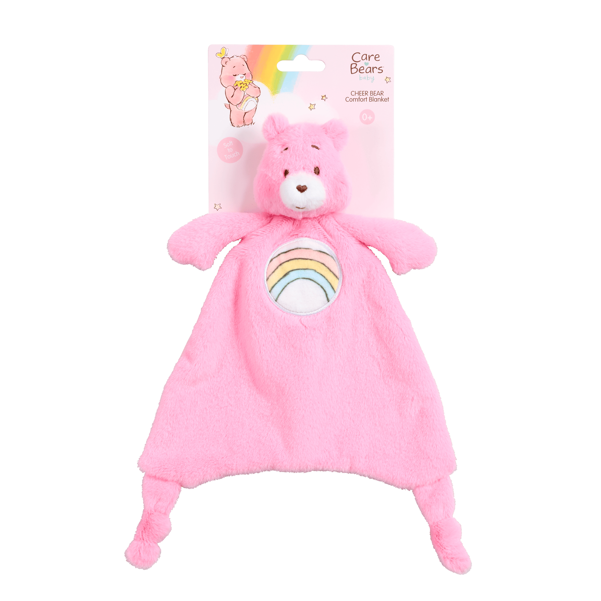 Rainbow Designs Toys Comforter Care Bears Comfort Blanket - Cheer Bear