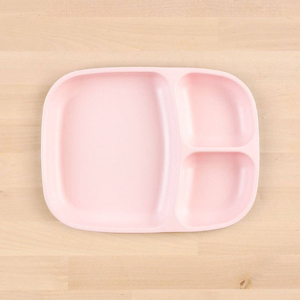 Re-Play Accessory Feeding Re-Play Divided Tray - Ice Pink