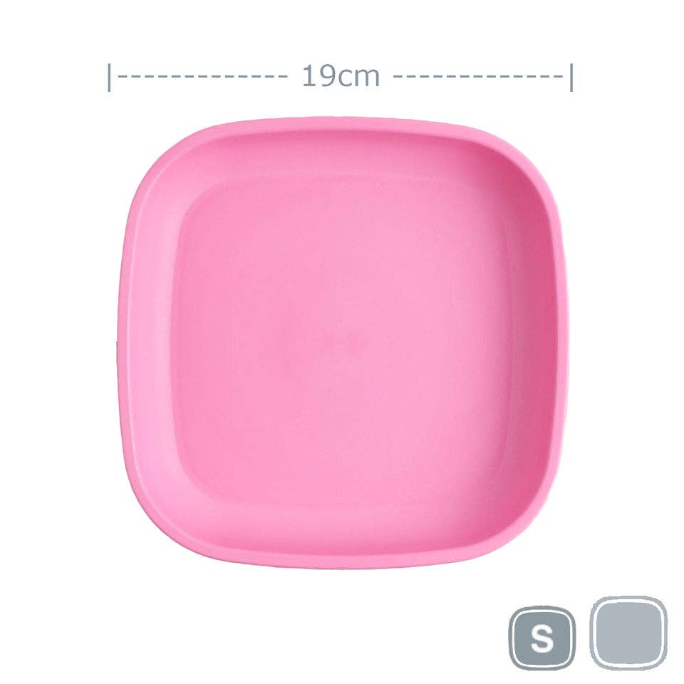 Re-Play Accessory Feeding Re-Play Flat Plate - Bright Pink