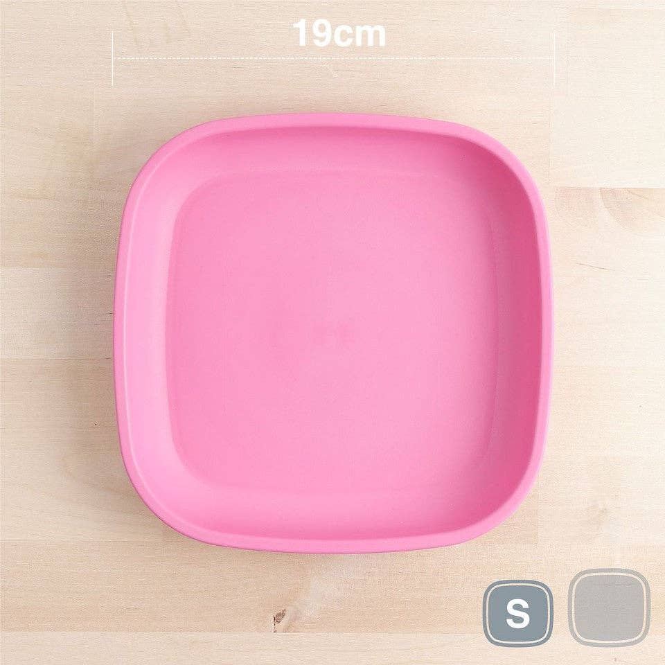 Re-Play Accessory Feeding Re-Play Flat Plate - Bright Pink