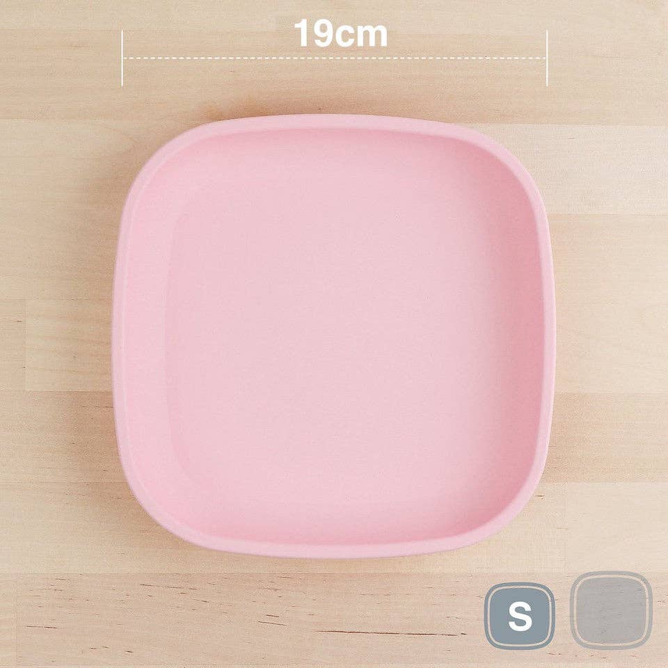 Re-Play Accessory Feeding Re-Play Flat Plate - Ice Pink