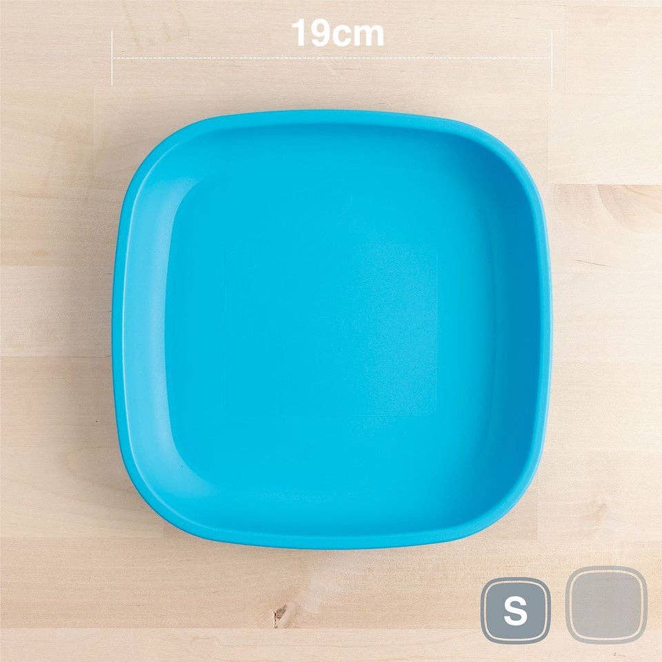 Re-Play Accessory Feeding Re-Play Flat Plate - Sky Blue