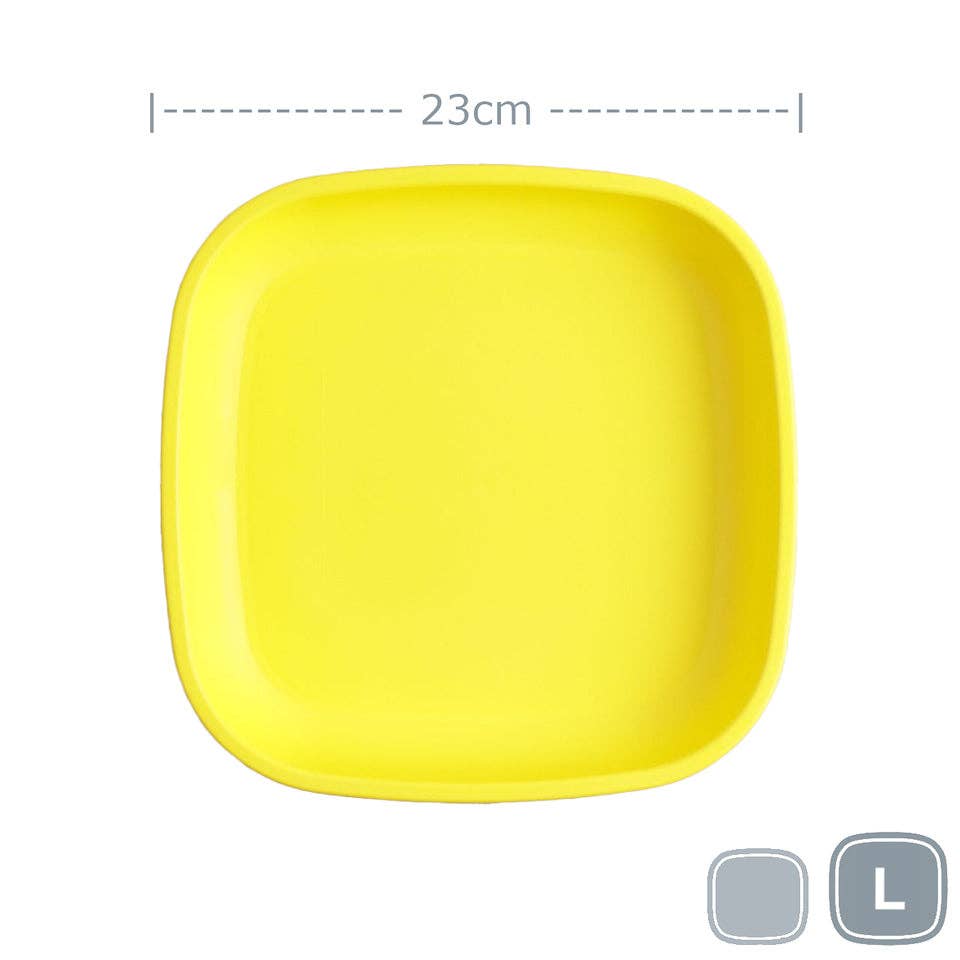 Re-Play Accessory Feeding Re-Play Large Flat Plate - Yellow