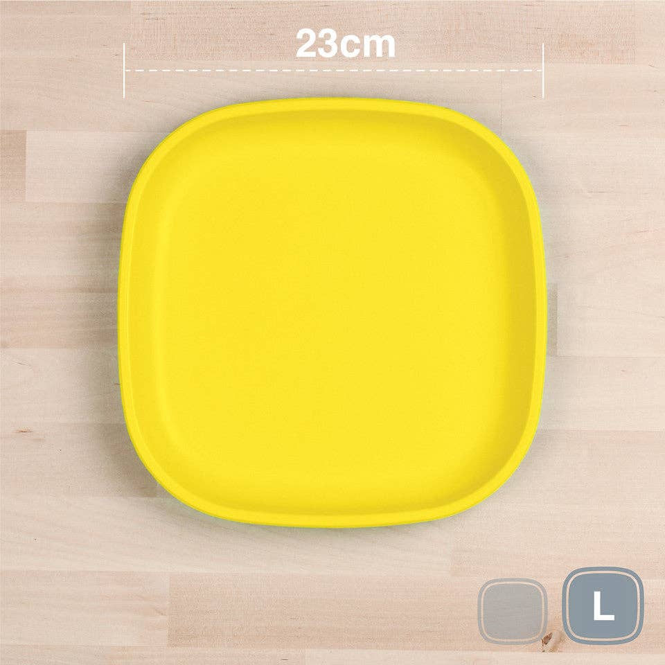 Re-Play Accessory Feeding Re-Play Large Flat Plate - Yellow