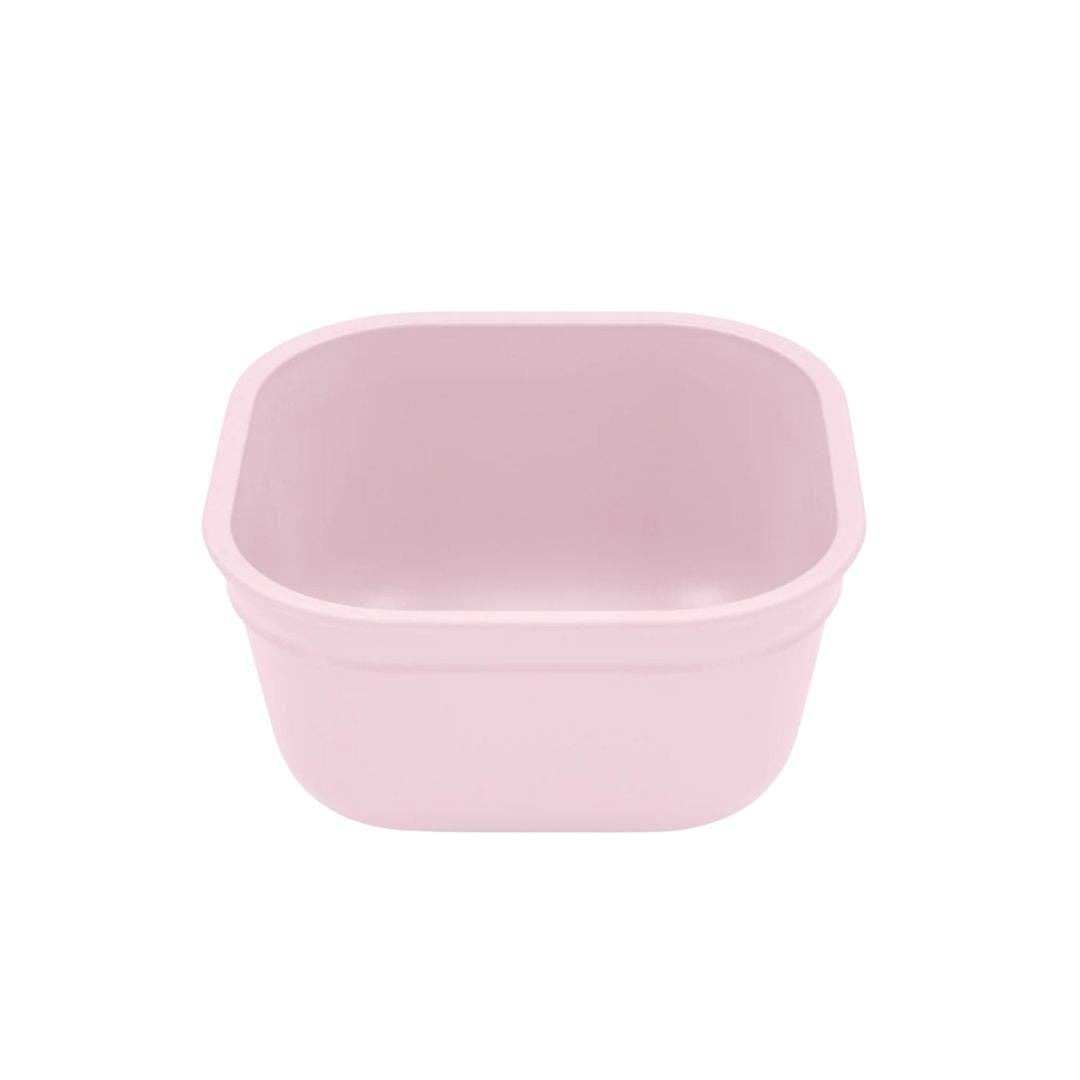 Re-Play Accessory Feeding Re-Play Square Bowl - Ice Pink