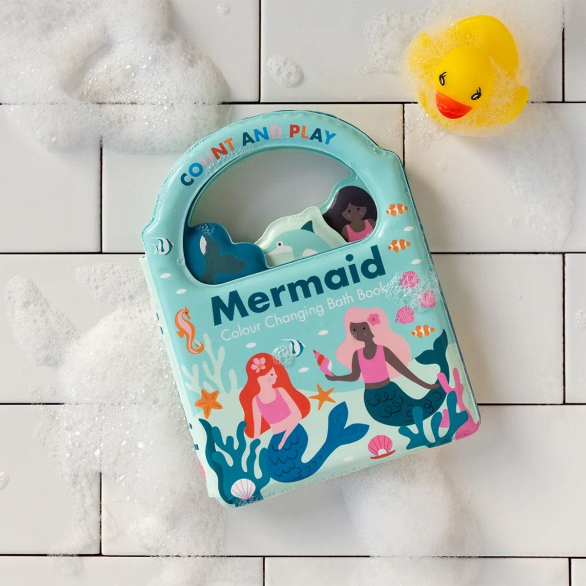Rex London Bath Toys Colour Changing Bath Book - Mermaids