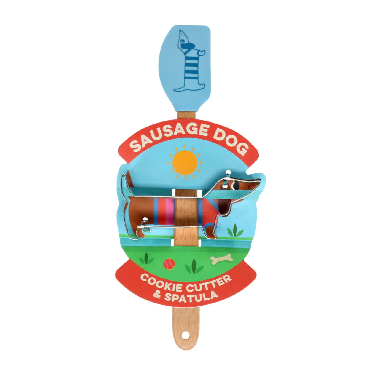 Rex London Feeding Sausage Dog Cookie Cutter & Mini Spatula