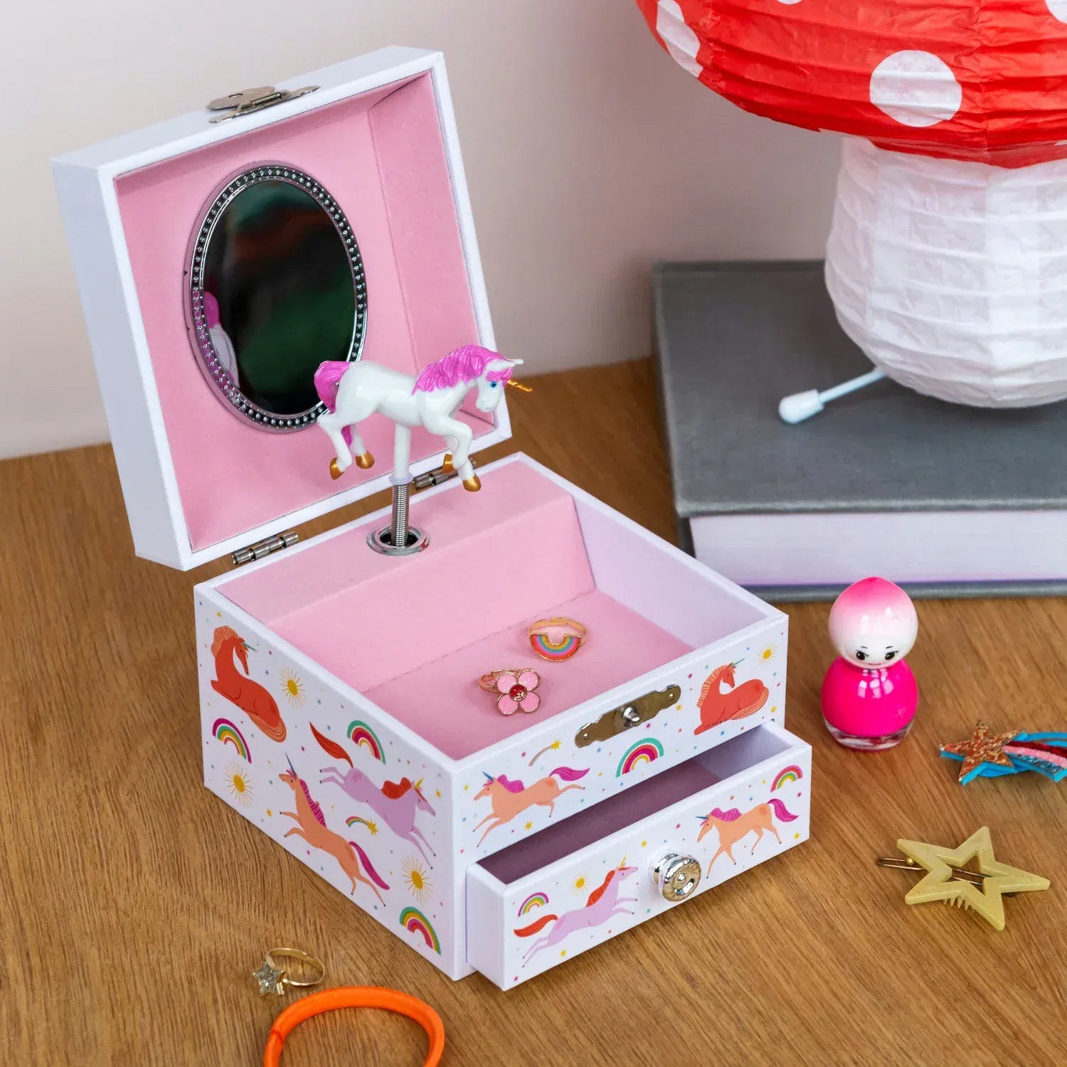 Rex London Girls Accessory Musical Jewellery Box - Unicorn