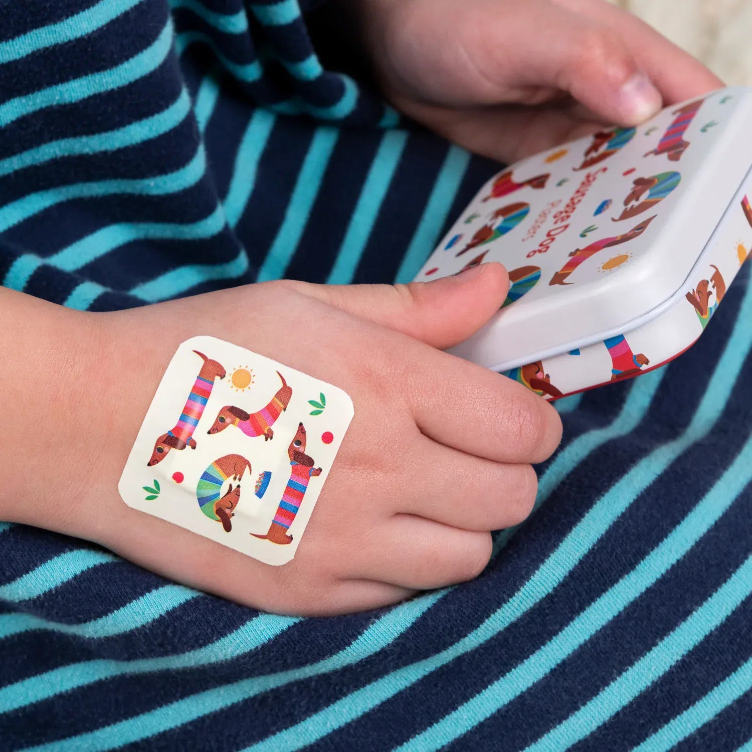 Rex London skincare Sausage Dog Plasters In A Tin