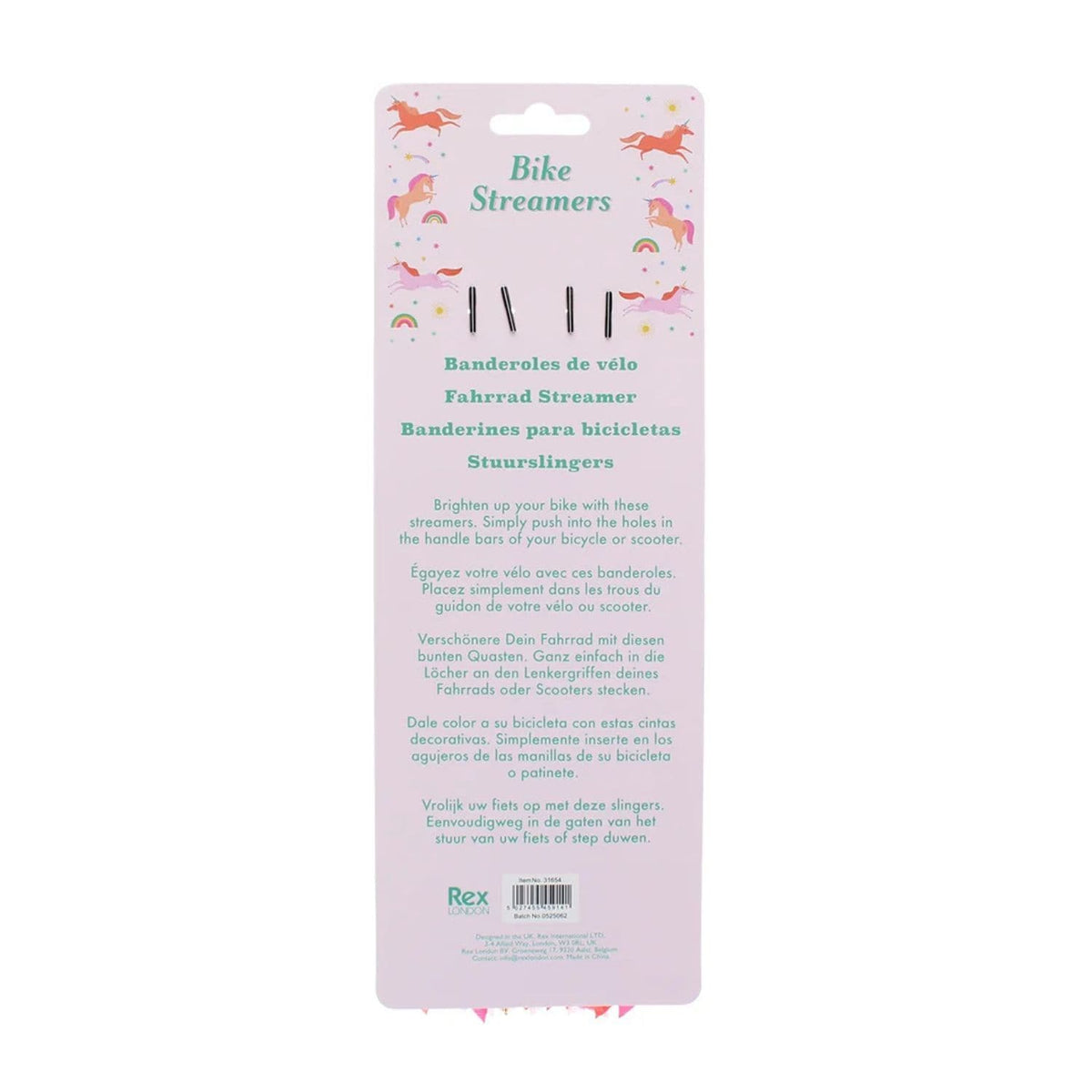 Rex London Toys Bicycle Streamers - Unicorn