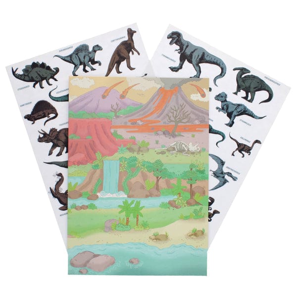 Rex London Toys Prehistoric Land Reusable Stickers and Scenes